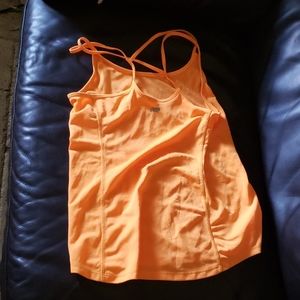 Neon Orange breathable athletic tank top